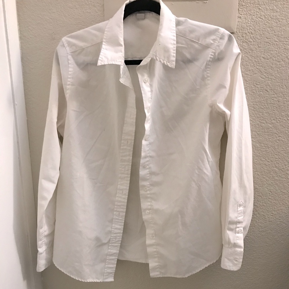 White button down